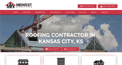 Desktop Screenshot of midwestroofingkc.com